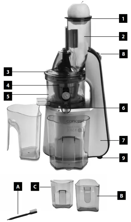 Concept LO 706x Juice Extractor - PRODUCT DESCRIPTION