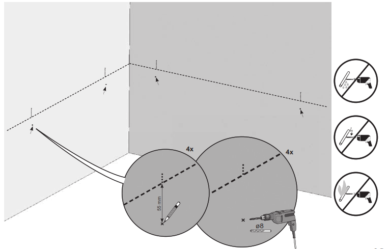RAVAK NEWDAY1500 NewDay 150x150 Corner Bathtub - fig11