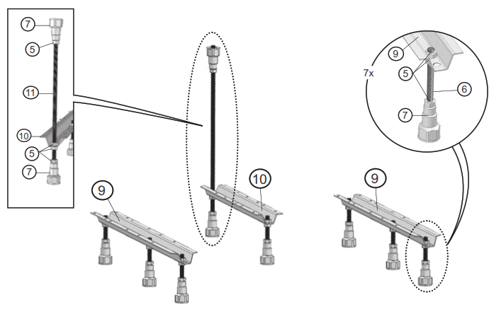 RAVAK NEWDAY1500 NewDay 150x150 Corner Bathtub - fig7