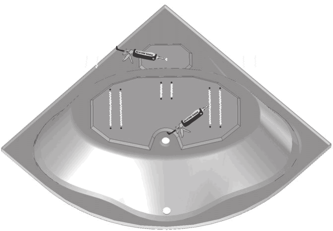 RAVAK NEWDAY1500 NewDay 150x150 Corner Bathtub - fig8