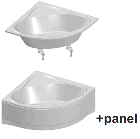 RAVAK NEWDAY1500 NewDay 150x150 Corner Bathtub