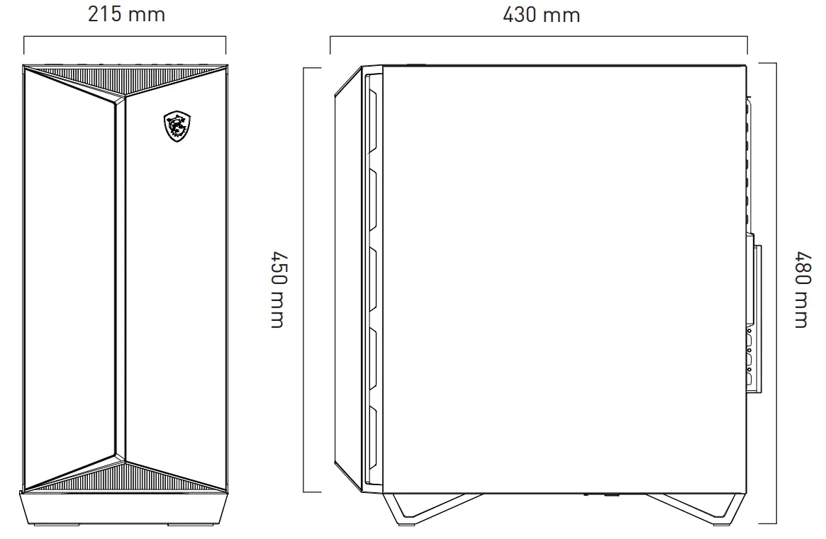 msi MPG GUNGNIR 110R Mid Tower Gaming Case-3