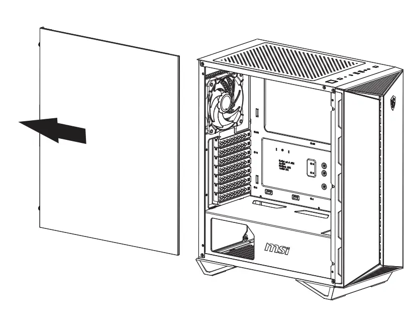 msi MPG GUNGNIR 110R Mid Tower Gaming Case-6