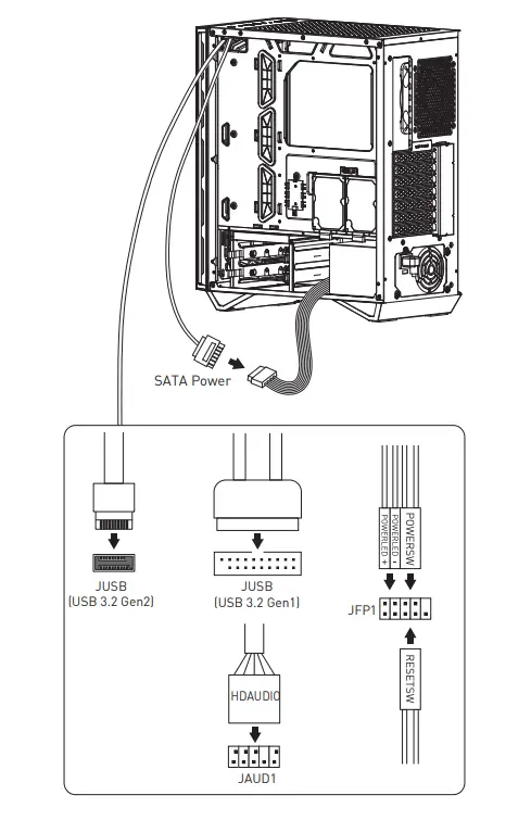 msi MPG GUNGNIR 110R Mid Tower Gaming Case-9