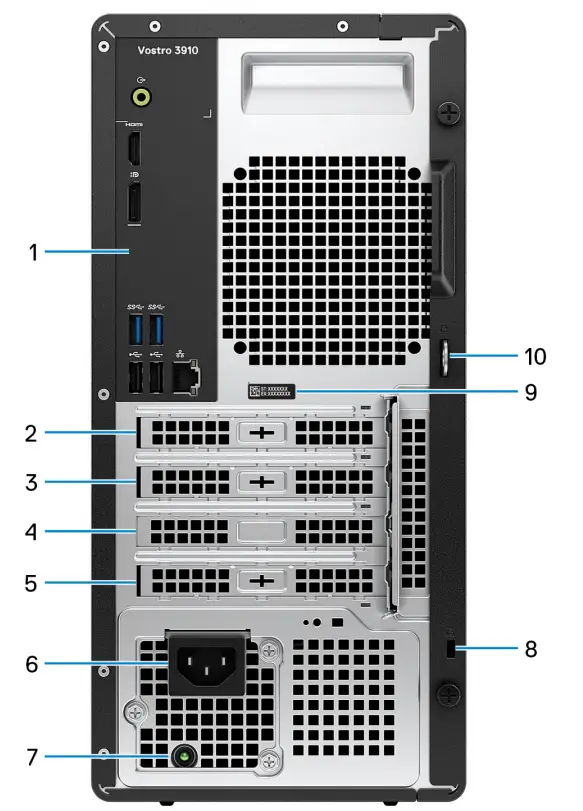 dell D32M Vostro 3910 MT Setup and Specifications - fig 2