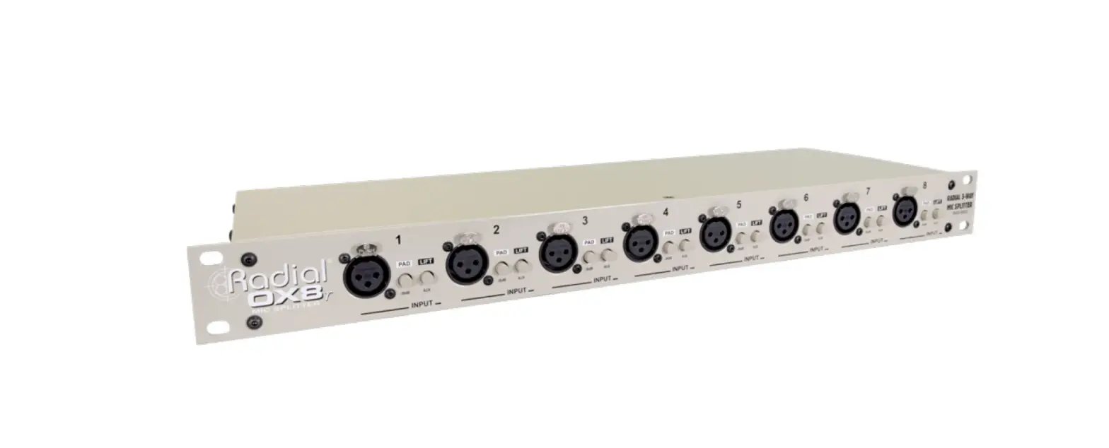 Radial Ox8-r 8-channel Microphone Splitter User Guide