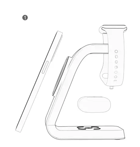 Shenzhen Powerqi Technology LM11 3-In-1 Wireless Charging Station-3