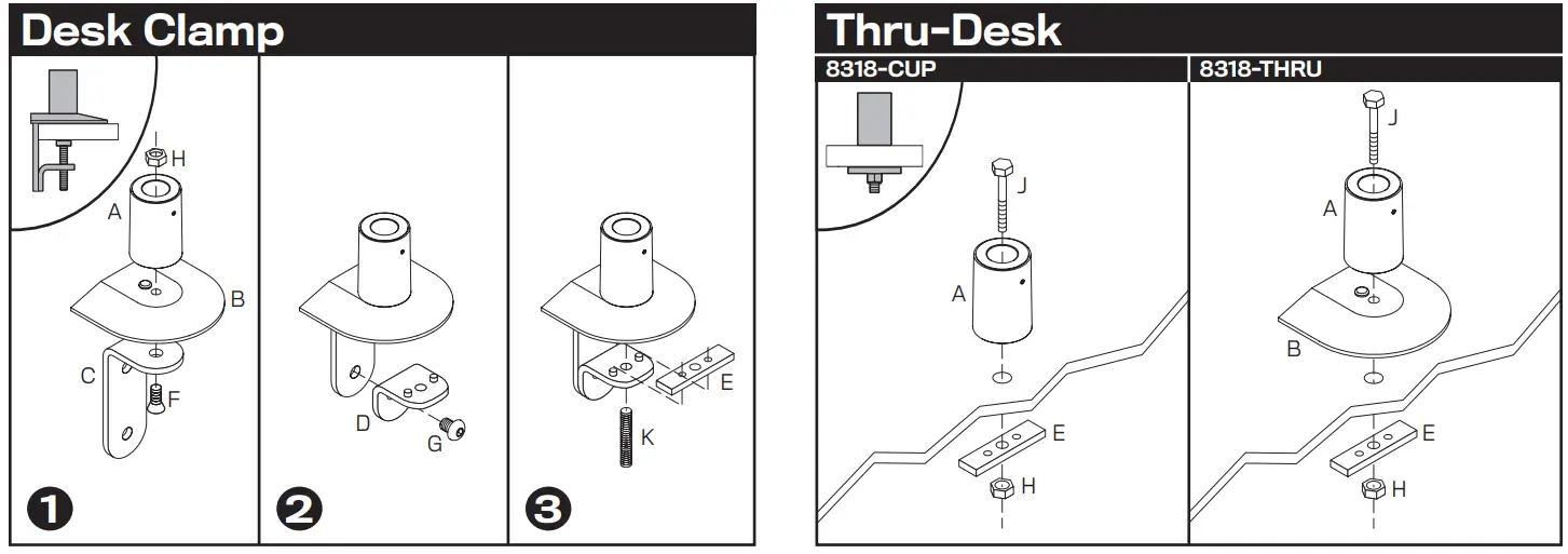 innovative FlexMount 8318 Monitor Arm with Handle Brackets - fig1