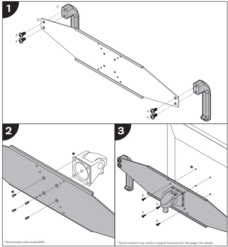 innovative FlexMount 8318 Monitor Arm with Handle Brackets - fig20