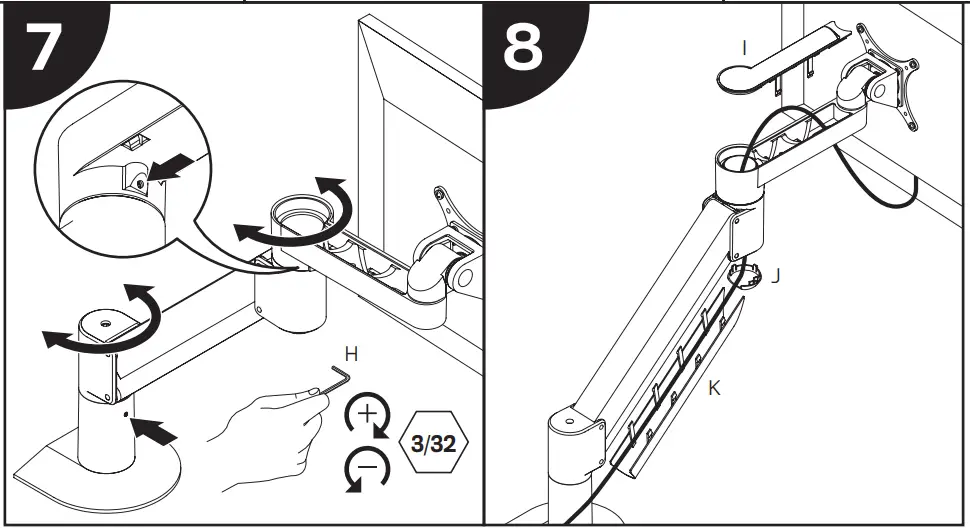innovative FlexMount 8318 Monitor Arm with Handle Brackets - fig9
