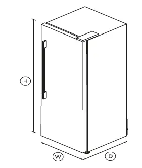 FISHER PAYKEL RF450SRDW1 Freestanding Refrigerator fig 1