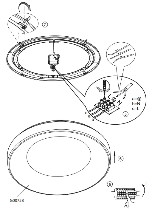 LeuchtenDireckt 14327-18 ANIKA LED Ceiling Light - fig 2