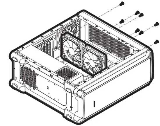 FIG 12 Mounting the top fan