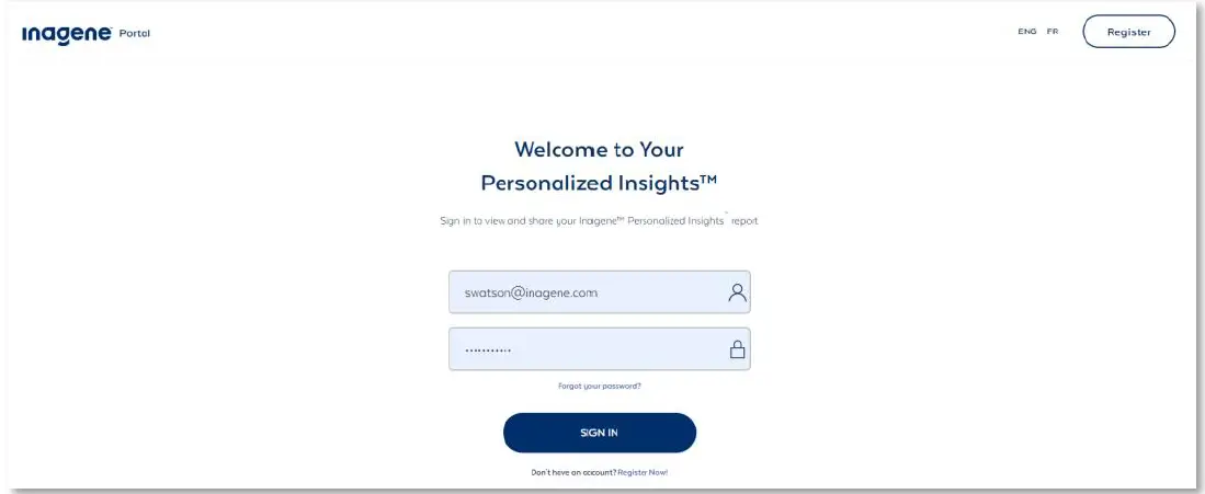 Inagene-Health-Care-Provider-Portal-Account-FIG-1