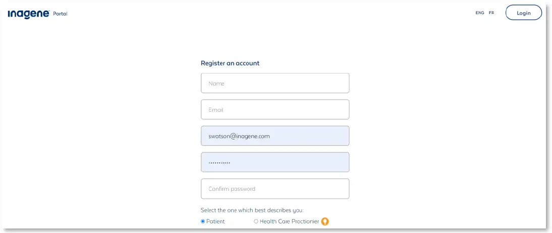Inagene-Health-Care-Provider-Portal-Account-FIG-2