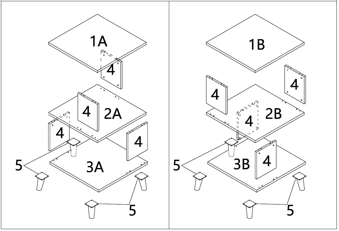 GYMAX-GYM08017-2-Tier-Bookcase-FIG-3