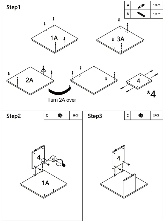 GYMAX-GYM08017-2-Tier-Bookcase-FIG-4