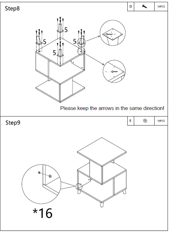 GYMAX-GYM08017-2-Tier-Bookcase-FIG-6