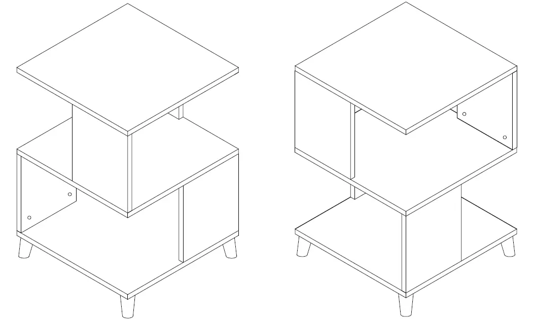 GYMAX-GYM08017-2-Tier-Bookcase-PRODUCT