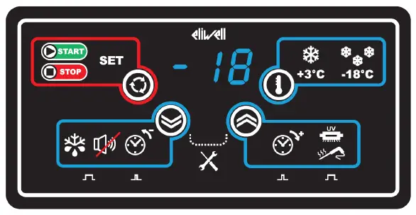 CombiSteel-7489.5205-Blast-Chiller-Eliwell-Control-Panel-fig-1