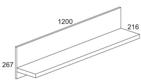 anrex 645075 Shelf Olivia BT