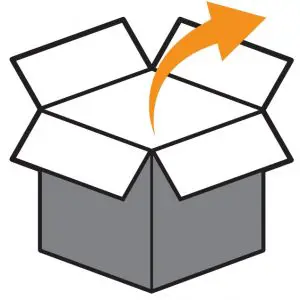 Open shipping carton