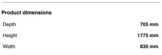 Haier HRF580YPC Quad Door Refrigerator Freezer User Guide - SPECIFICATIONS