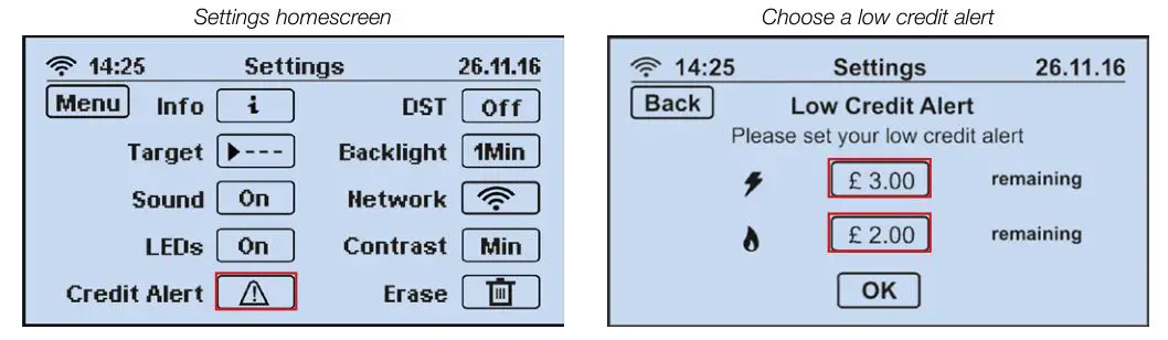 ecotricity Smart Meter - Credit Alert