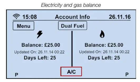 ecotricity Smart Meter - Electricity and gas balance