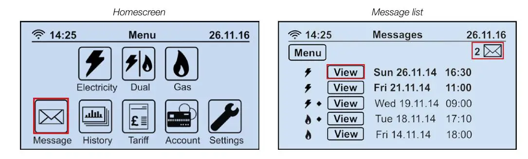 ecotricity Smart Meter - Your messages