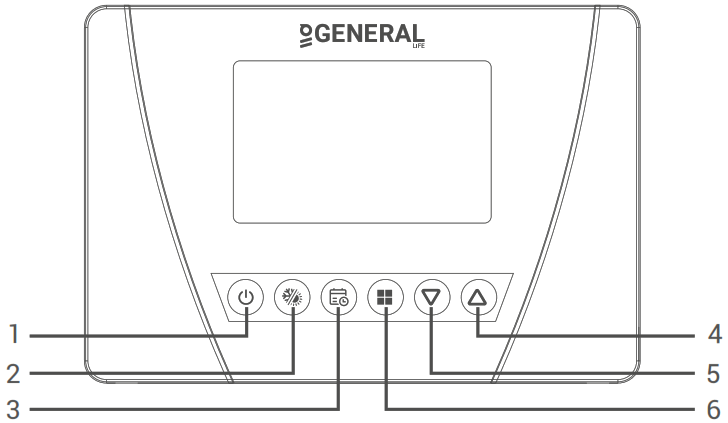 GENERAL Life ARUNA 300S RF Wireless Room Thermostat - 2