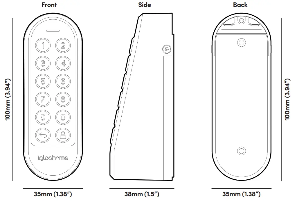 igloohome Keypad Smart Lock fig 2