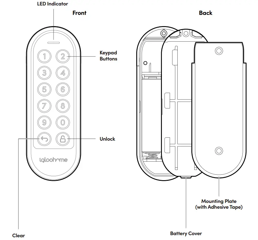 igloohome Keypad Smart Lock fig 3