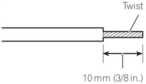 Connecting the speaker outputterminals