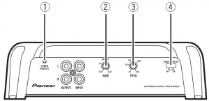 Pioneer GM-ME500X1 Class-D Mono Marine Amplifier front side