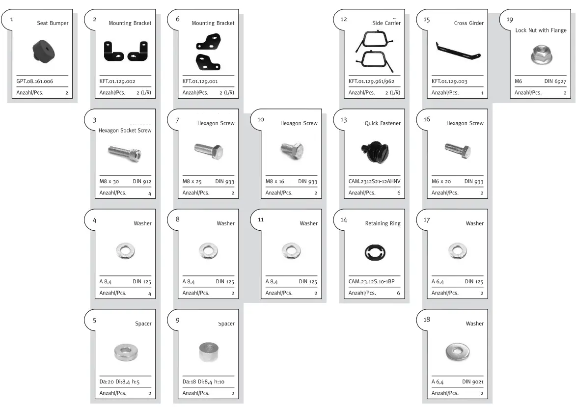 SW MOTECH 10061278 SysBag 30 Side Bag System-