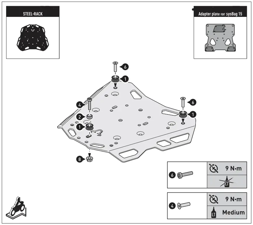 SW MOTECH 10061278 SysBag 30 Side Bag System-fig13