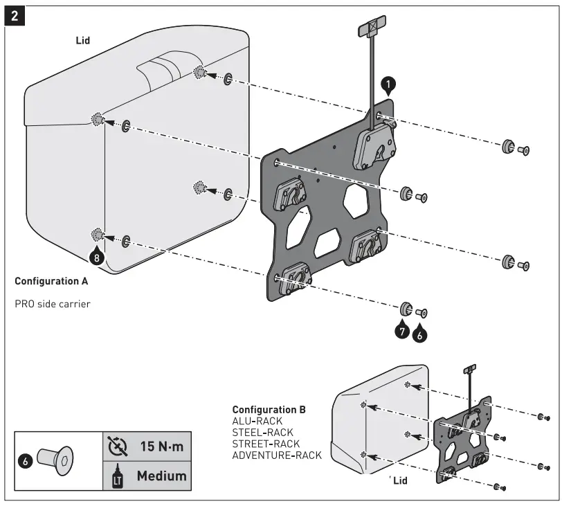 SW MOTECH 10061278 SysBag 30 Side Bag System-fig26