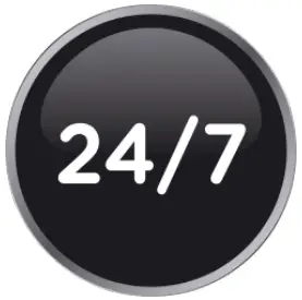 24/7 service icon