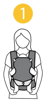 infantino flip 4 in 1 Light and Airy Convertible Carrier - Fig1