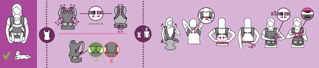 infantino flip 4 in 1 Light and Airy Convertible Carrier - Fig13