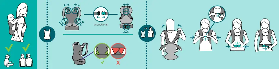 infantino flip 4 in 1 Light and Airy Convertible Carrier - Fig15