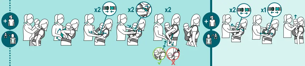 infantino flip 4 in 1 Light and Airy Convertible Carrier - Fig16