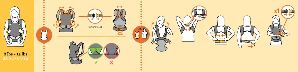 infantino flip 4 in 1 Light and Airy Convertible Carrier - Fig9