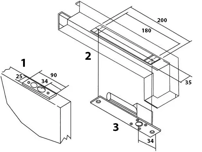zap ACC514 ACC516 Access Control Range - Mounting