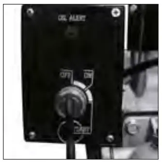 First position Warning light on.