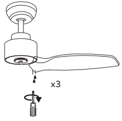 Assembly - fastening the blades