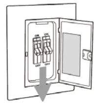 Switch off the master switch