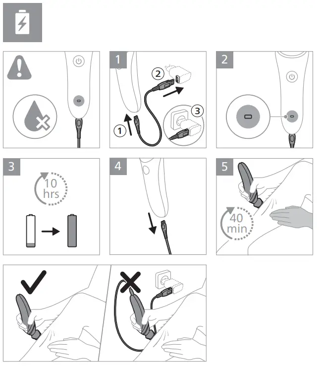PHILIPS BRL166 Wet and Dry Cordless Shaver - fig 3