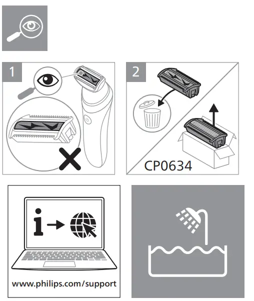 PHILIPS BRL166 Wet and Dry Cordless Shaver - fig 6